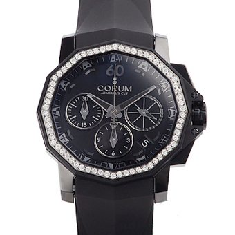 CORUM コルム スーパーコピー アドミラルズカップ 984.970.97.F371 AN32 チャレンジャー40 クロノグラフ 世界355本限定 ブラック